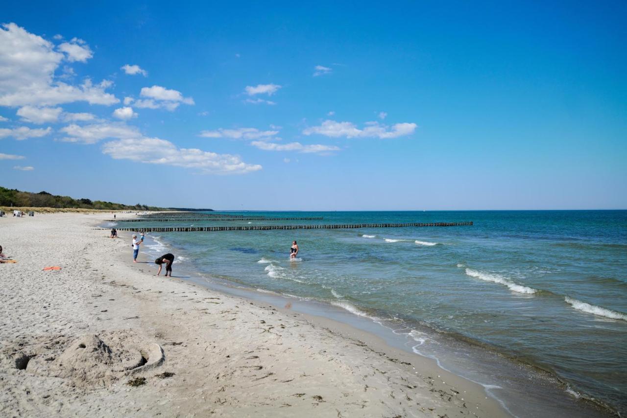 Ferienwohnungen Meerfarbig Zingst - Haustierfrei -Terrasse Mit Strandkorb Oder Balkon - E-Ladesaeule - Parkplatz - Wlan - Fahrradschuppen - Waschtrockner - Ruhig Und Zentral - Nichtraucher المظهر الخارجي الصورة