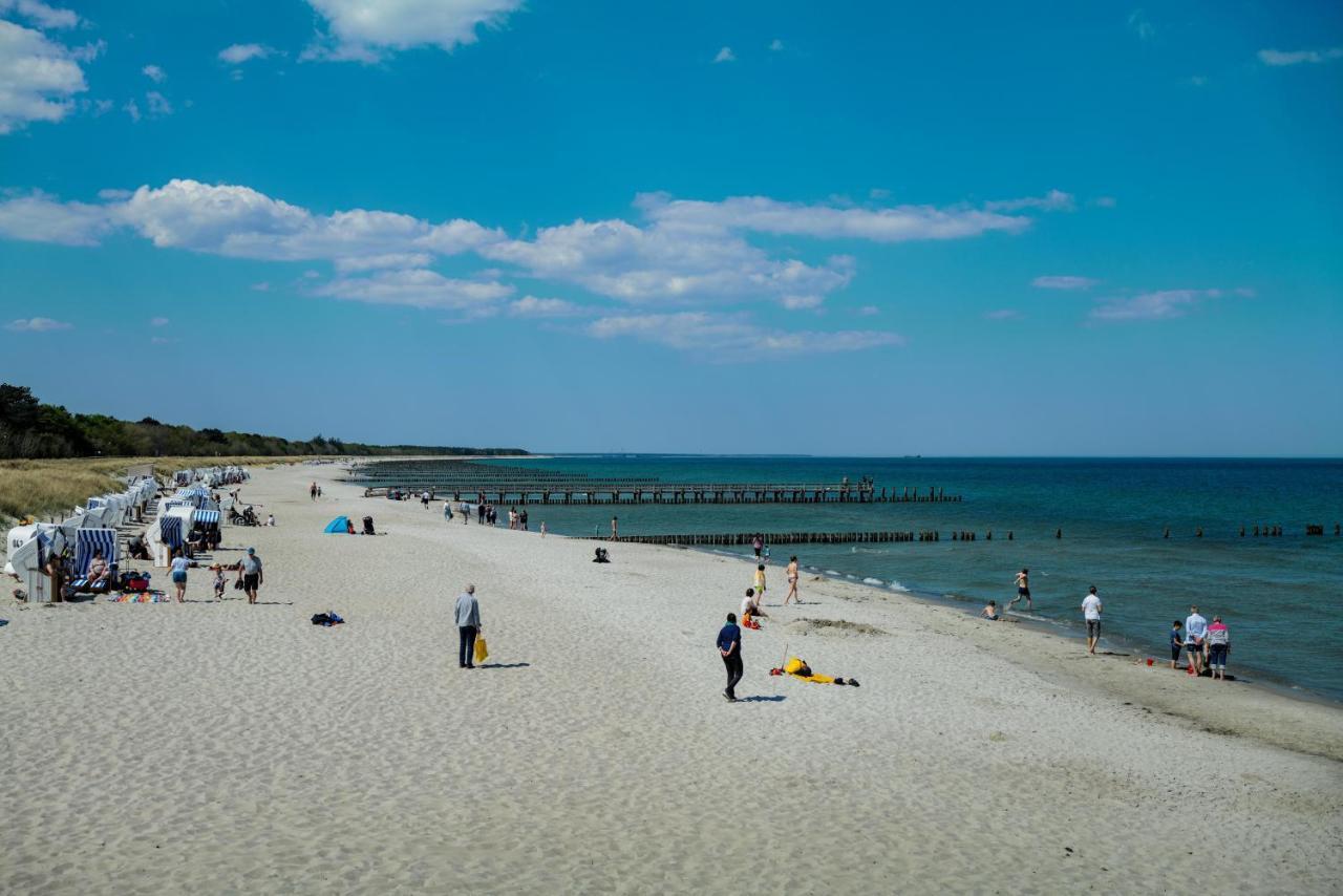 Ferienwohnungen Meerfarbig Zingst - Haustierfrei -Terrasse Mit Strandkorb Oder Balkon - E-Ladesaeule - Parkplatz - Wlan - Fahrradschuppen - Waschtrockner - Ruhig Und Zentral - Nichtraucher المظهر الخارجي الصورة